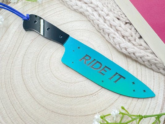 Ride It - Knife Bookmark (Red Tassel)